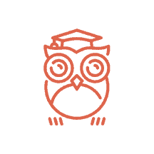 Icon representing education and continuous learning, featuring a graduation cap.